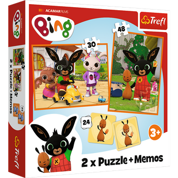 TREFL Puzzle 2in1 + Memos Bing with Friends Acamar 93332