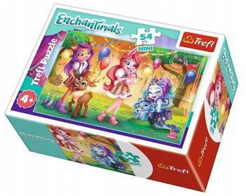 TREFL Puzzle 54 MINI Cheerful Enchantimals 54167 - Puzzle for Children