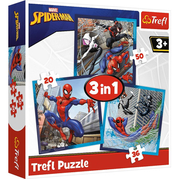 Trefl Puzzle 3in1 Spider Friend Disney Marvel 34874