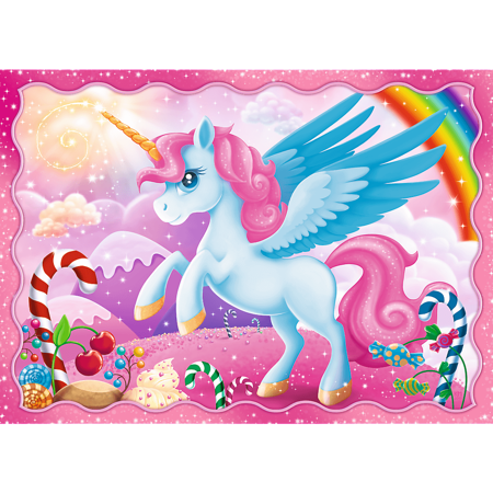 4in1 puzzle Unicorns and magic 34389