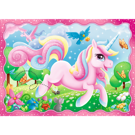 4in1 puzzle Unicorns and magic 34389