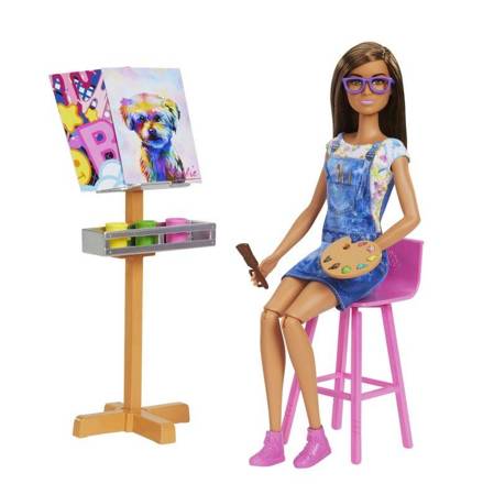 Barbie Art studio set + HCM85 doll