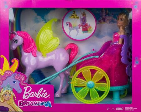 Barbie doll + chariot + Pegasus GLK53