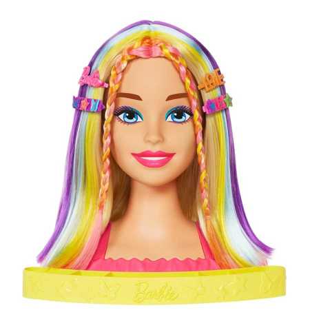 Barbie styling head neon blonde HMD78