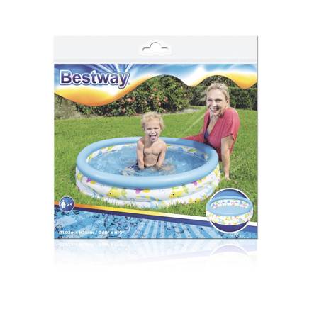 Bestway 3-chamber inflatable pool 102x25cm B51008