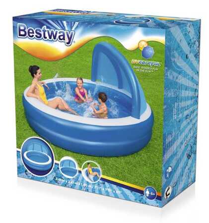 Bestway Inflatable pool with roof 241x241x140 cm B54337 84125