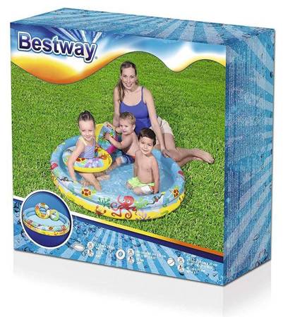 Bestway inflatable pool 122x20cm + ball wheel B51124