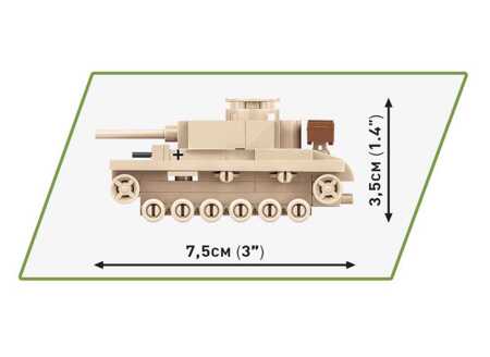 COBI HC WWII Panzer III 3090 tank - 82 class