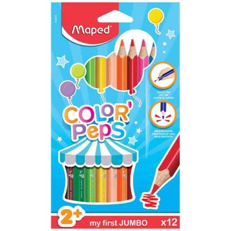 CX CREATIV jumbo triangular crayons 12 pieces 834010