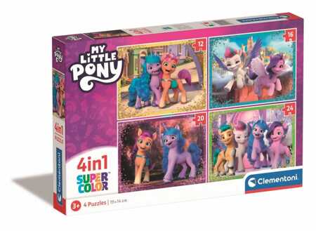 Clementoni puzzle 4in1 My Little Pony SuperKolor 21519