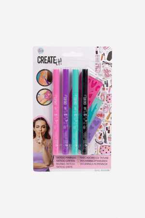 CreateIt! 4 tattoo pens + 3 stencils 84215