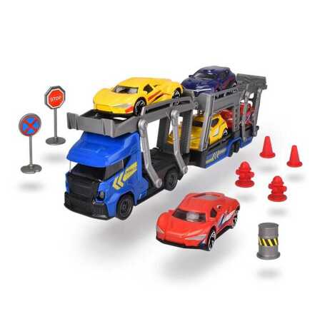 Dickie set with tow truck and 5 cars for children 374-5012