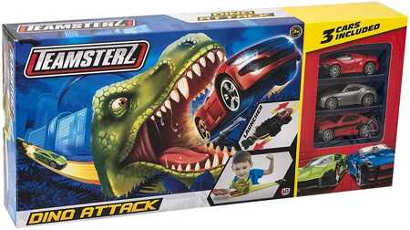 Dinosaur attack track with 3 cars 1416576