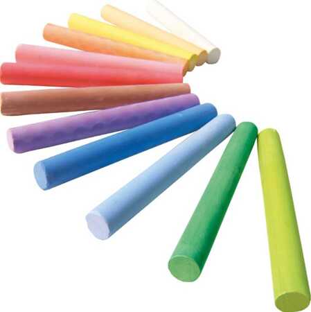 Dust-free colored chalk 12 pieces 00201