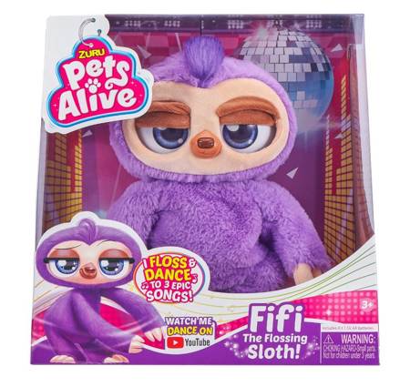 Fifi the interactive dancing sloth 9516