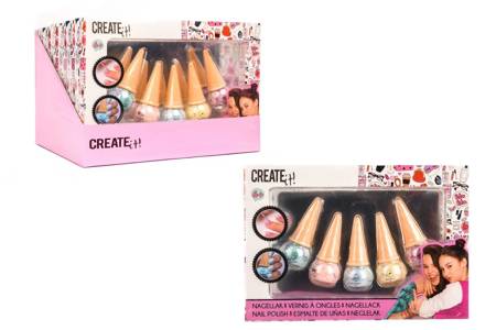 Glitter nail polishes 5-pack Create It! 84133