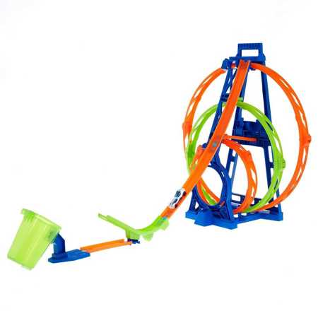 Hot Wheels Action triple loop race track HMX37