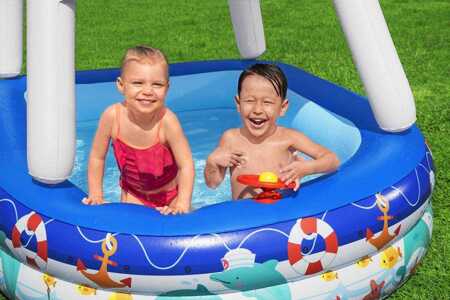 Inflatable pool with roof Bestway 213x155x132cm B54370