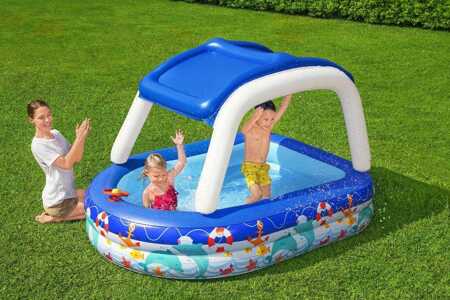 Inflatable pool with roof Bestway 213x155x132cm B54370