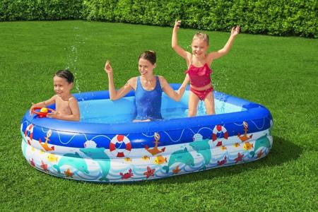 Inflatable pool with roof Bestway 213x155x132cm B54370