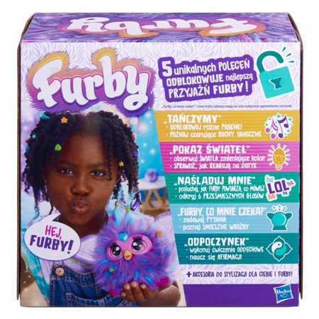 Interactive FURBY mascot purple F6743