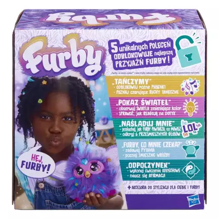 Interactive FURBY mascot purple F6743