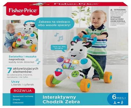 Interactive zebra walker for children DPL53