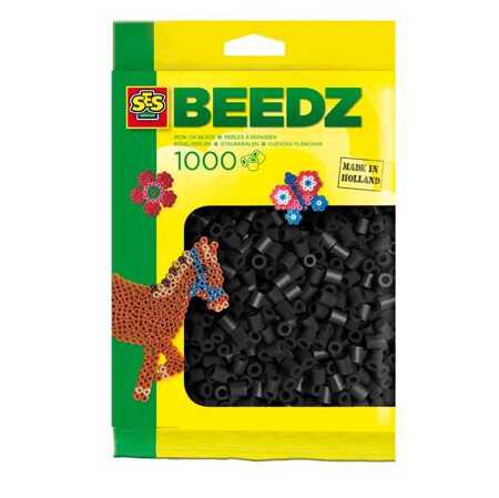 Ironing beads 1000 pcs, black 00706