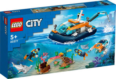 LEGO CITY Explorer's Diving Boat 60377 for children 5+