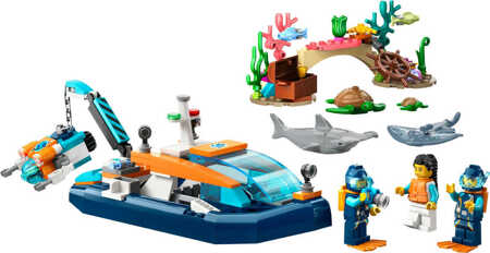 LEGO CITY Explorer's Diving Boat 60377 for children 5+