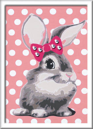 Painting by numbers CreArt 28933 Sweet bunny