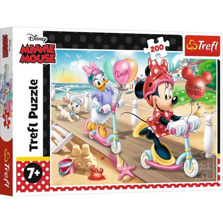 Puzzle 200 pieces Minnie on the beach Disney 13262