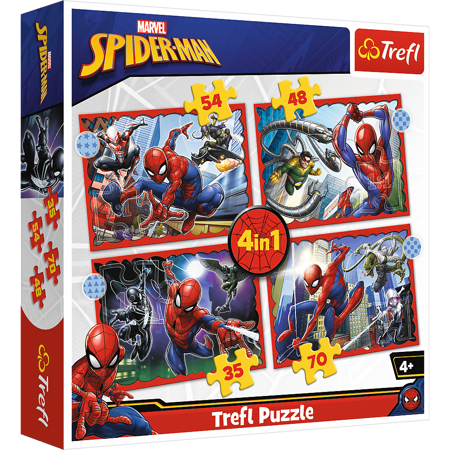 Puzzle 4in1 Spider-Man Heroic 34384