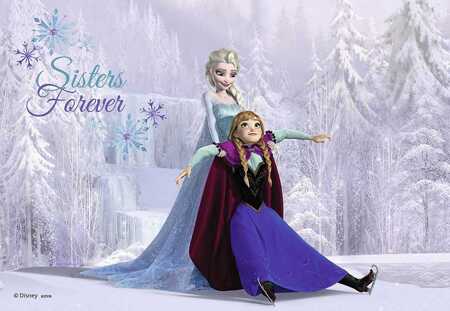 Puzzle Frozen Sisters forever 2x24 09115