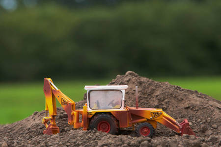 Rusty JCB 3C Mark III excavator model 43280