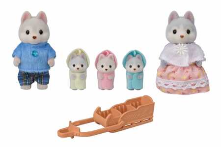 SYLVANIAN Huskty dog ​​family 05636 56363