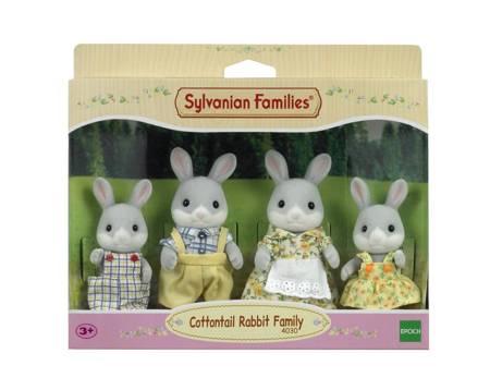 Sylvanian Families Gray Bunnies Family 04030