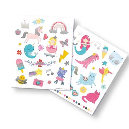 Tattoos for girls - set of 40 pieces 14673