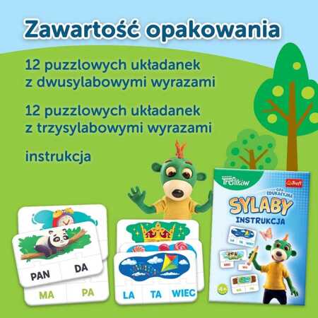 Trefl PL Educational Game Syllables Treflik Family 02258