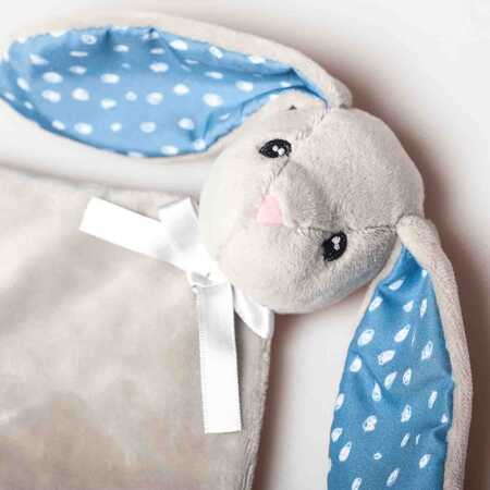 WHISBEAR DouDou Felek Bunny Cuddly Blanket gray 45081