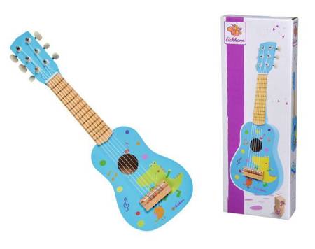 Wooden guitar for children 54 cm in a box 3480