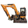 JCB 43279 midi excavator muddy