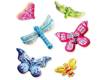 Plaster casts of Butterfly with paints and glitter 01131