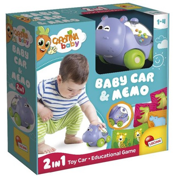 Lisciani Carotina Bébé Hippopotame Voiture + Mémo DANTE 02273