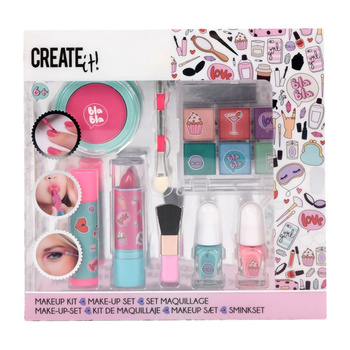 Créez-le ! Set de maquillage rose/turquoise 84502