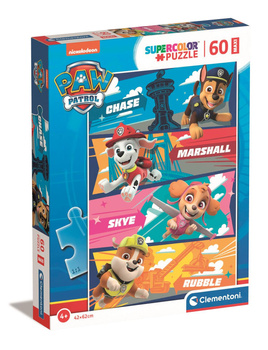 Puzzle Clementoni 60 Maxi SuperKolor Paw Patrol 26592