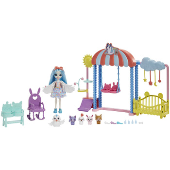 Ensemble Enchantimals Animal Kindergarten + poupée HLH23 - jouets pour enfants