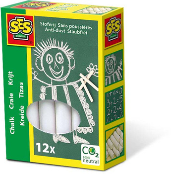 Craie blanche sans poussière 12 pcs 00200