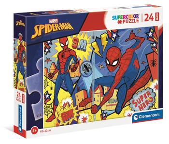 Puzzle Clementoni 24 Maxi SuperKolor SpiderMan 24216