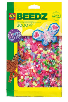 Perles à repasser néon/paillettes 3000 pcs 00774 07744